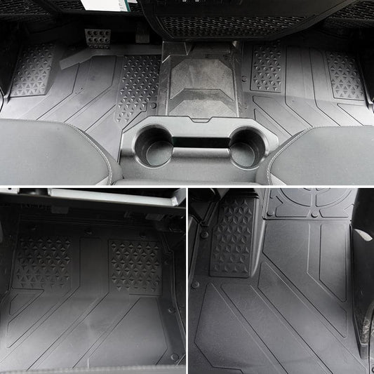 Kemimoto '24+ Polaris Ranger XD 1500 CREW 4 Pcs TPE Floor Anti-Slip Mats