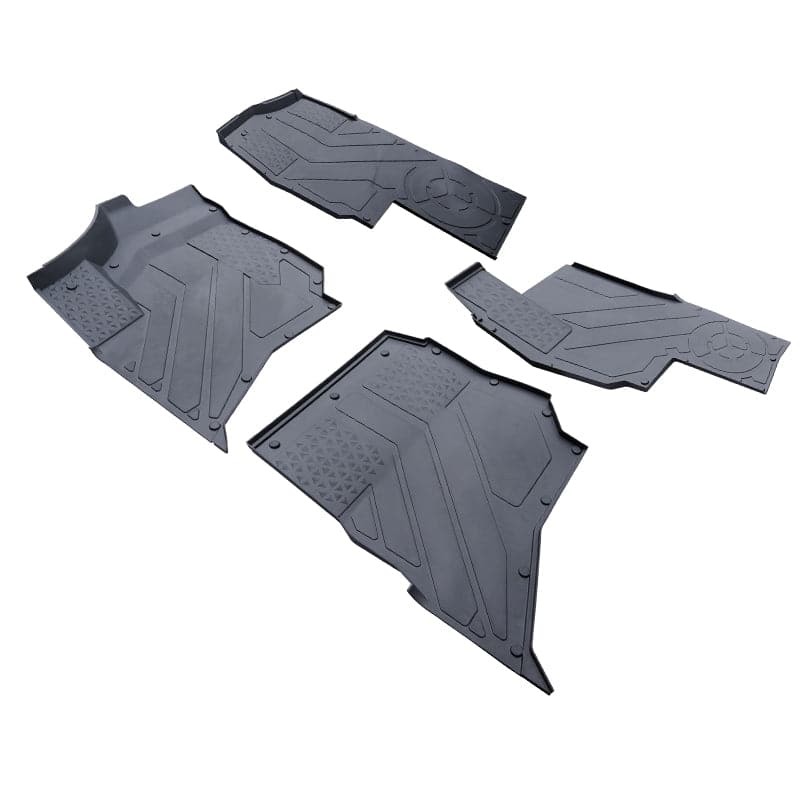 Kemimoto '24+ Polaris Ranger XD 1500 CREW 4 Pcs TPE Floor Anti-Slip Mats
