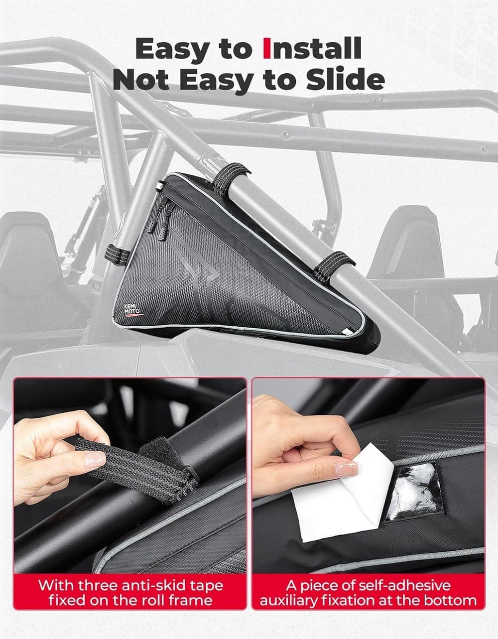 Kemimoto '24+ Polaris RZR XP 1000/4 1000 UTV Storage Bags Side Tool Bags