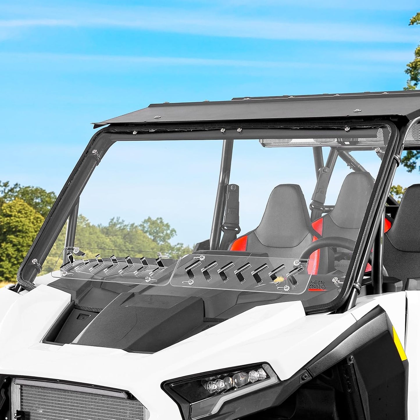 Kemimoto '24+ Polaris RZR XP 1000 /4 Front Full Windshield
