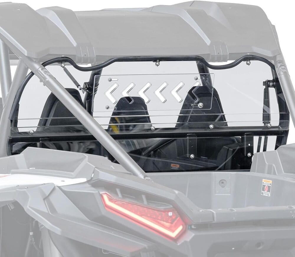 Kemimoto '24+ Polaris RZR XP 1000 Vented Clear Rear Windshield