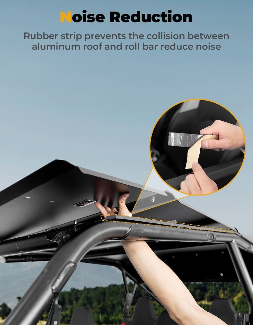 Kemimoto '24+ Polaris RZR XP 4 1000 UTV Roof Aluminum & Combination Top