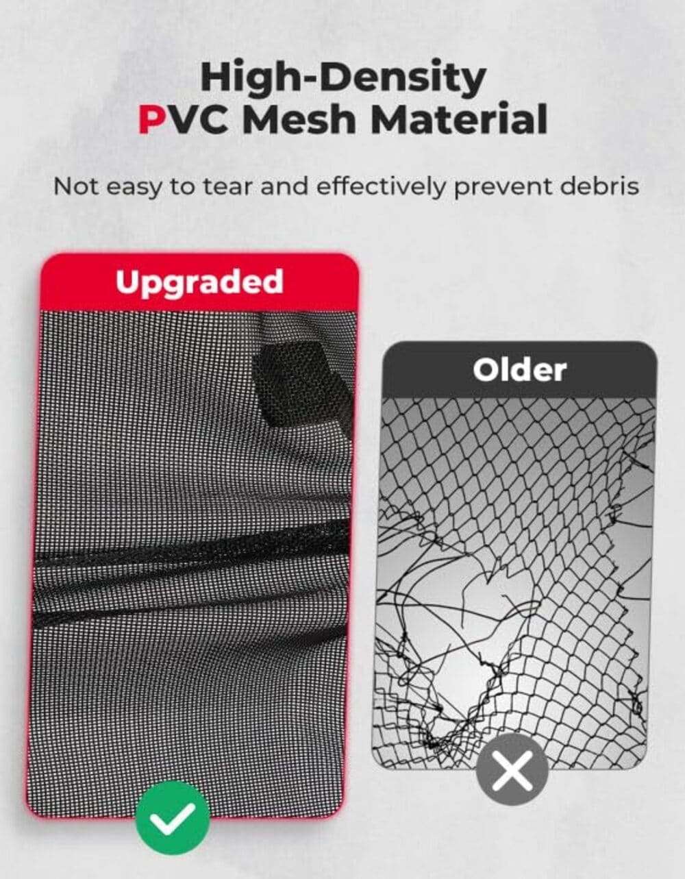 Kemimoto '24 Polaris RZR XP/XP 4 1000 Rear Window Net Soft Ventilated Window