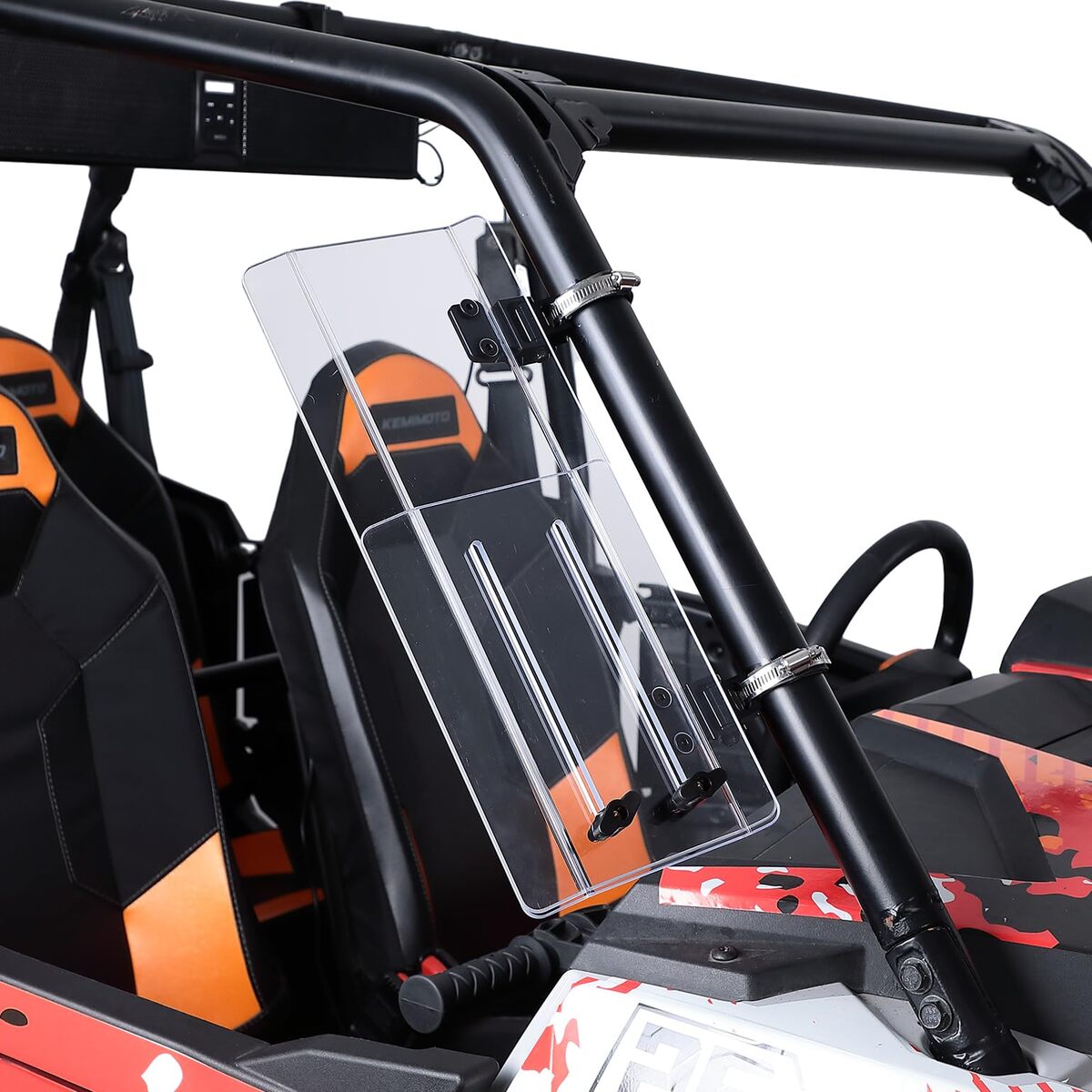 Kemimoto Can-Am Maverick X3 1.5"-2.2" Roll Bar 2Pcs UTV Side Wind Deflectors