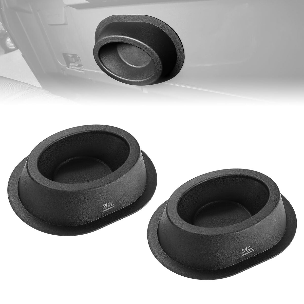 Kemimoto 2PCS UTV Universial Speaker Pods for 6.5" Speakers