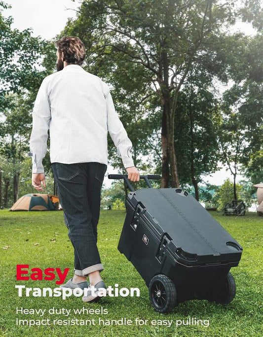 Kemimoto 45 Qt Portable Cooler with Wheels