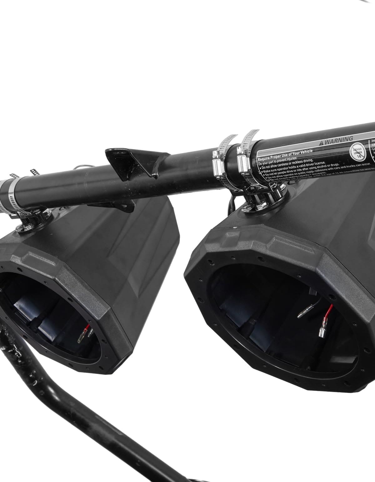 Kemimoto 8" Speaker Pod Enclosure for 1.5"/2" Roll Bar