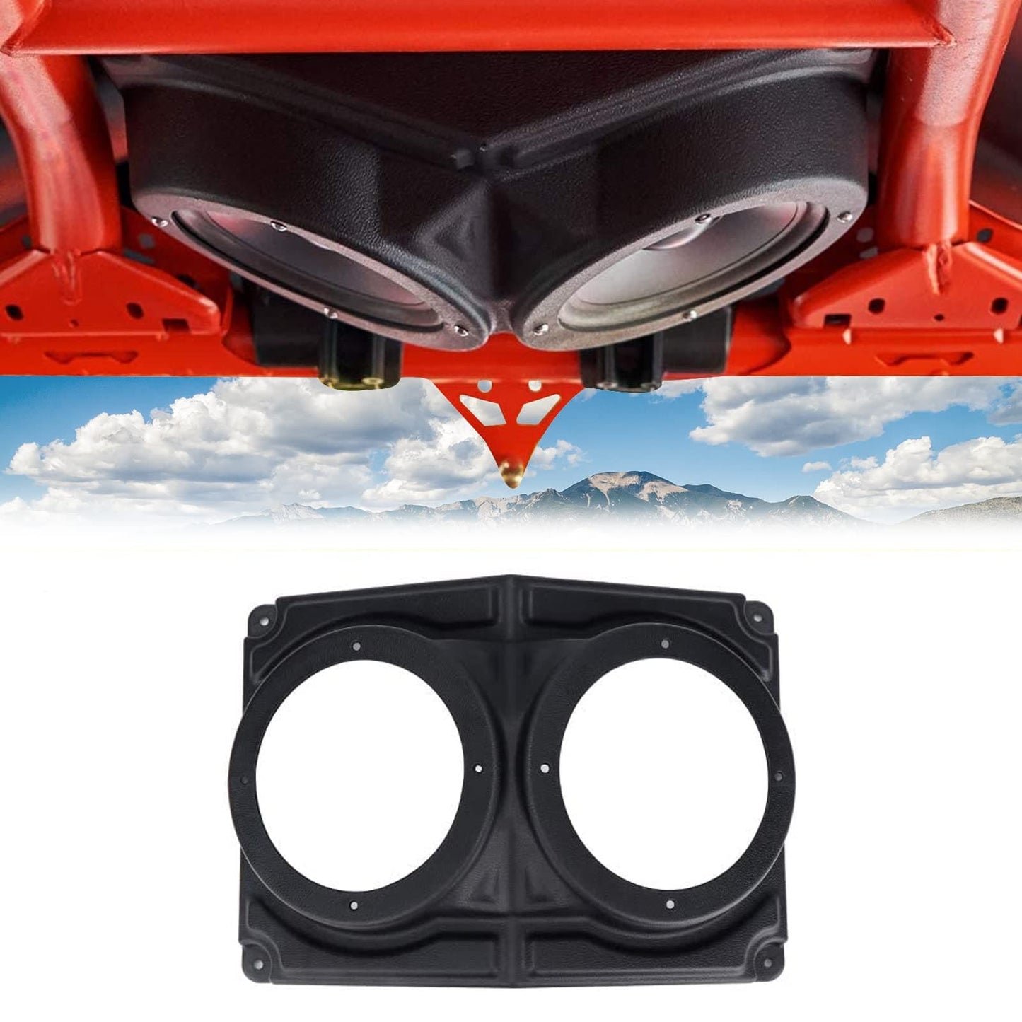 Kemimoto ATV/UTV/Cart Overhead Speaker Mount Enclosure - 6.5inch