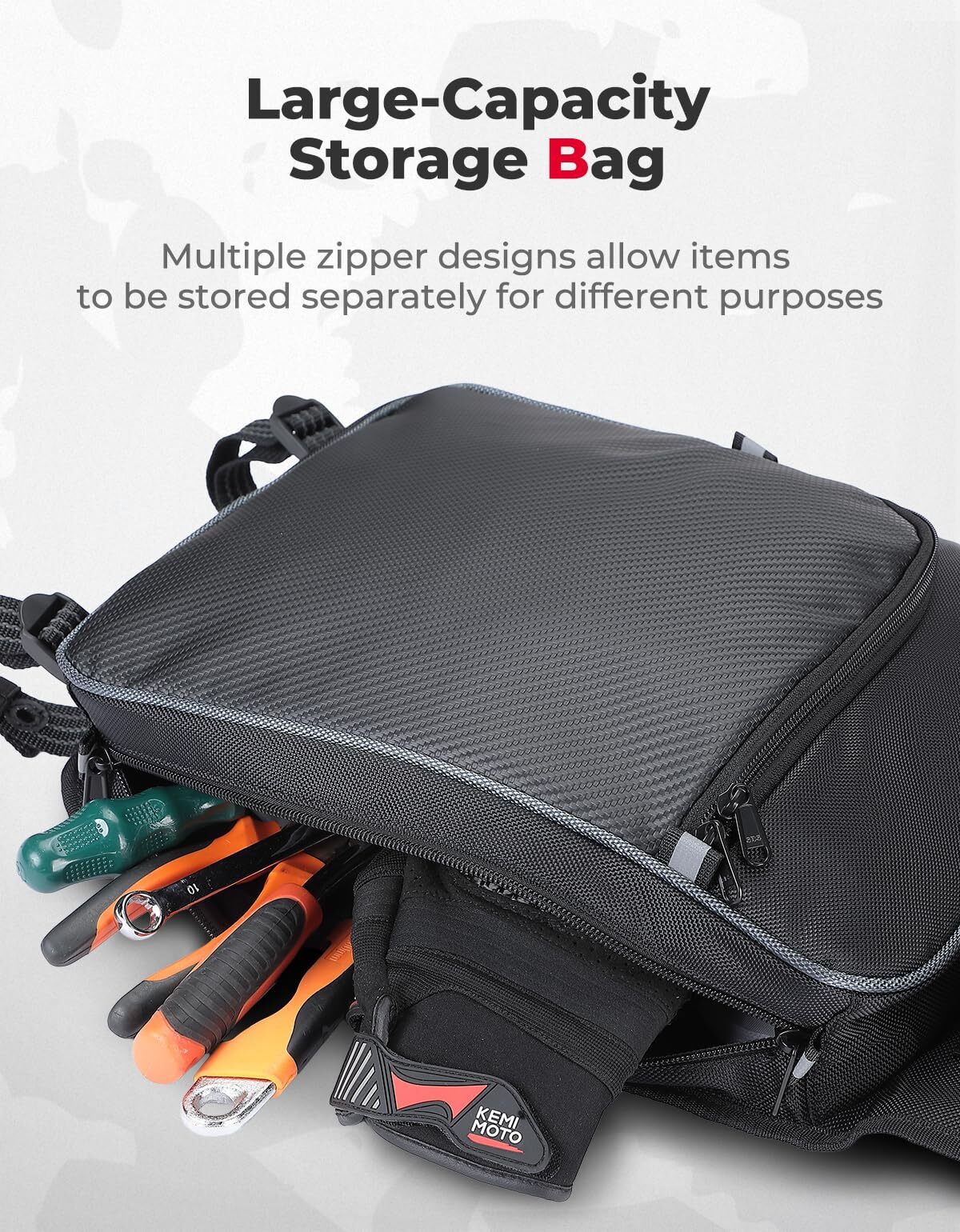 Kemimoto Can-Am Defender 2 PCS Overhead Roof Storage Bags
