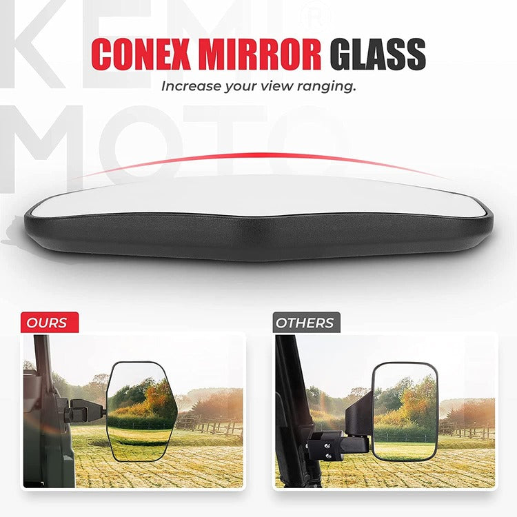 Kemimoto Can-Am Defender Aluminum Side Mirrors & Tablet Holder