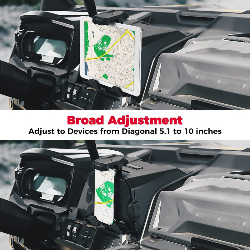 Kemimoto Can-Am Defender Aluminum Side Mirrors & Tablet Holder