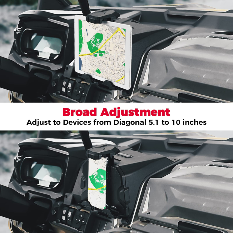 Kemimoto Can-Am Defender Aluminum Side Mirrors & Tablet Holder