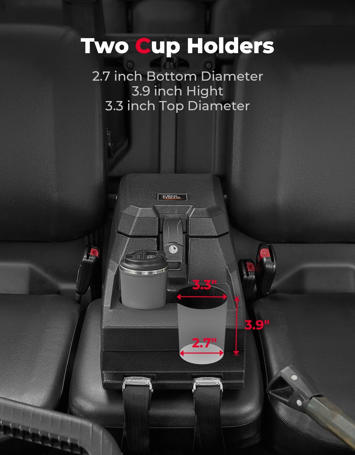 Kemimoto Can-Am Defender Bench Seat Console Armrest Box