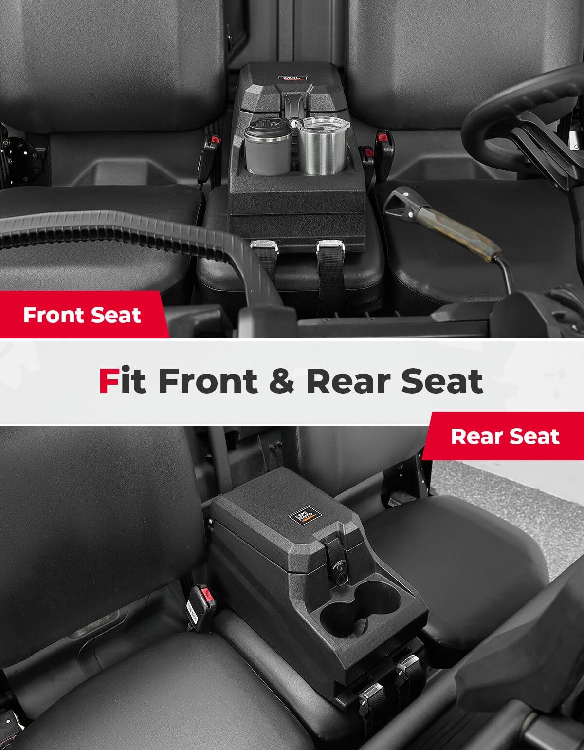 Kemimoto Can-Am Defender Bench Seat Console Armrest Box