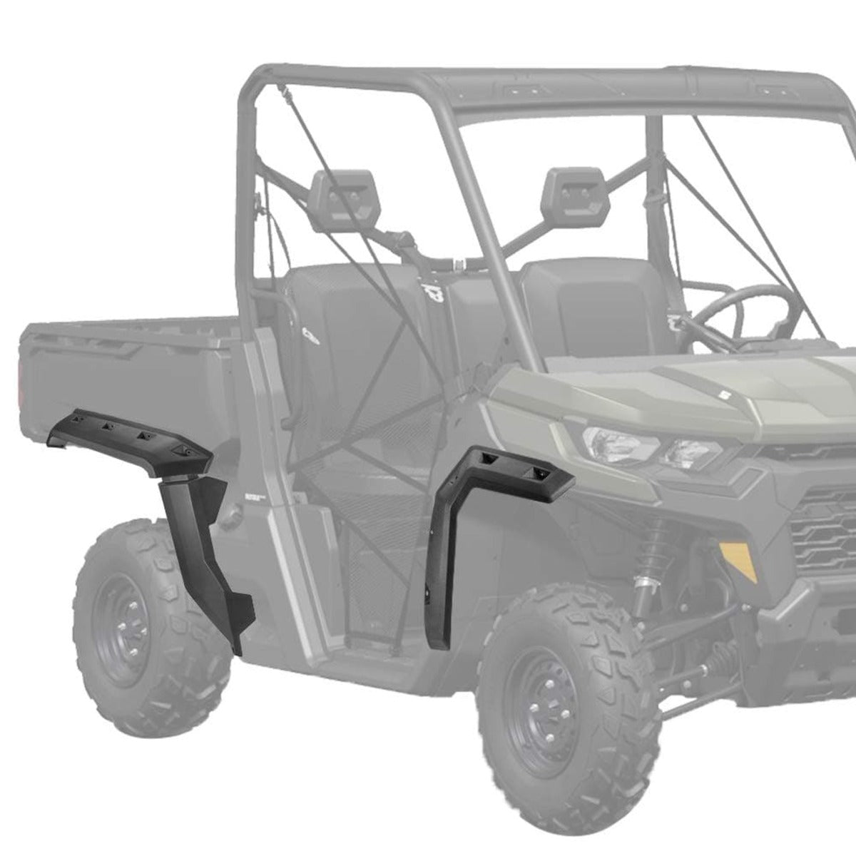 Kemimoto Can Am Defender Front and Rear Extended Mud Guards