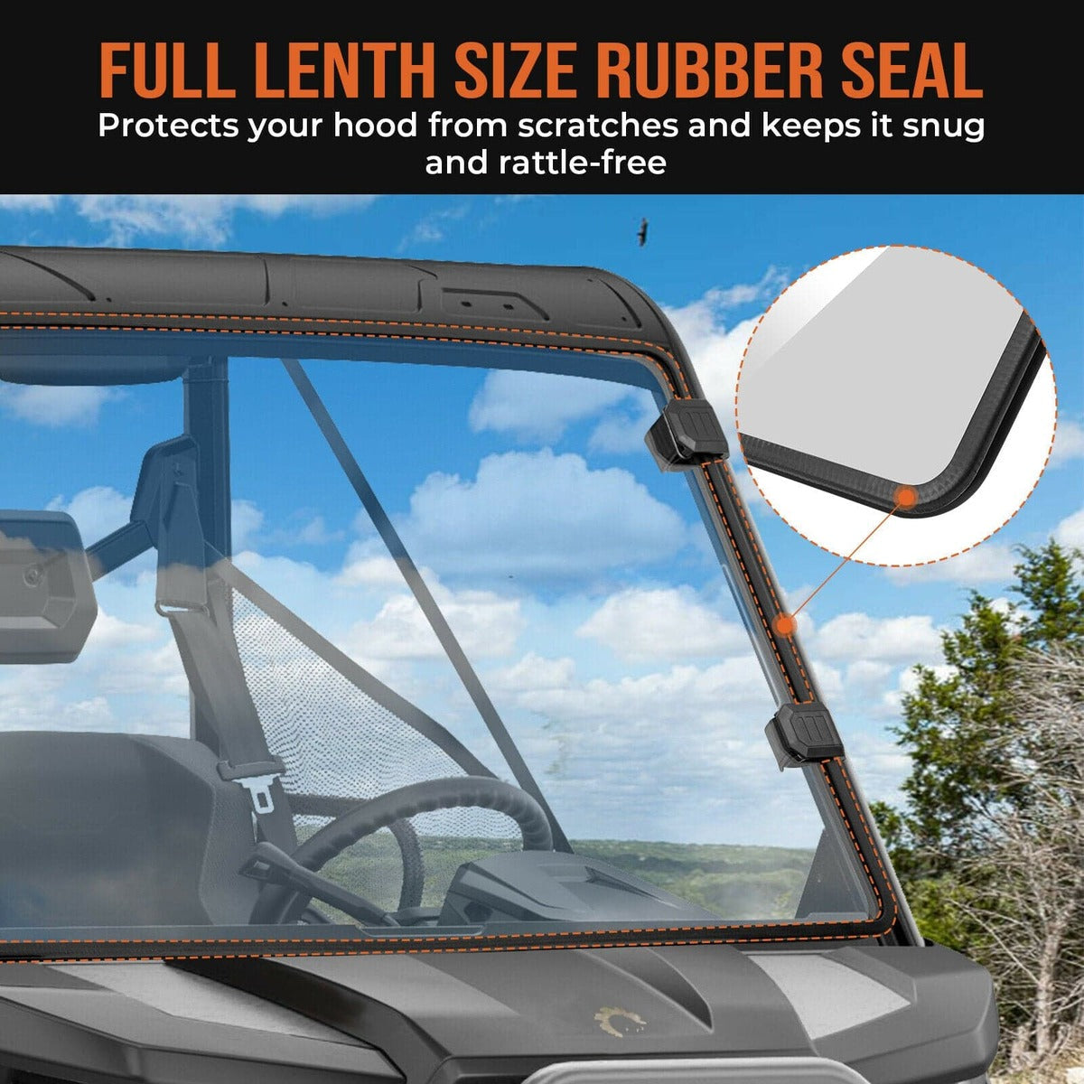 Kemimoto Can Am Defender HD 5 /8 /10 /Max Front Full Windshield