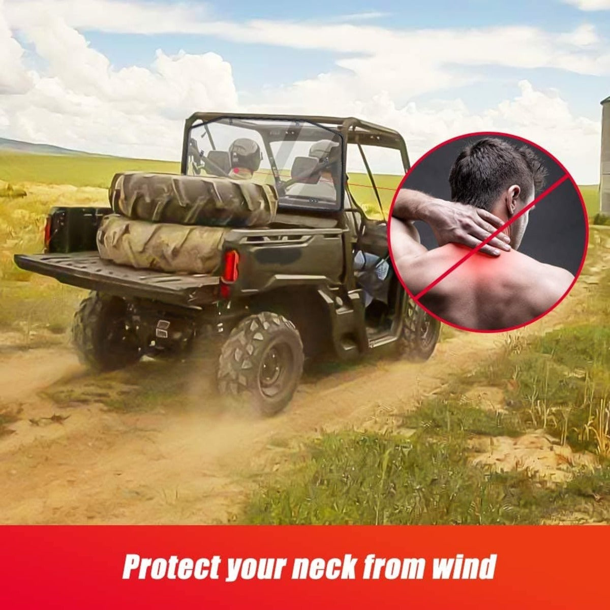 Kemimoto Can Am Defender HD 5/8/ 10/ Max Rear Windshield