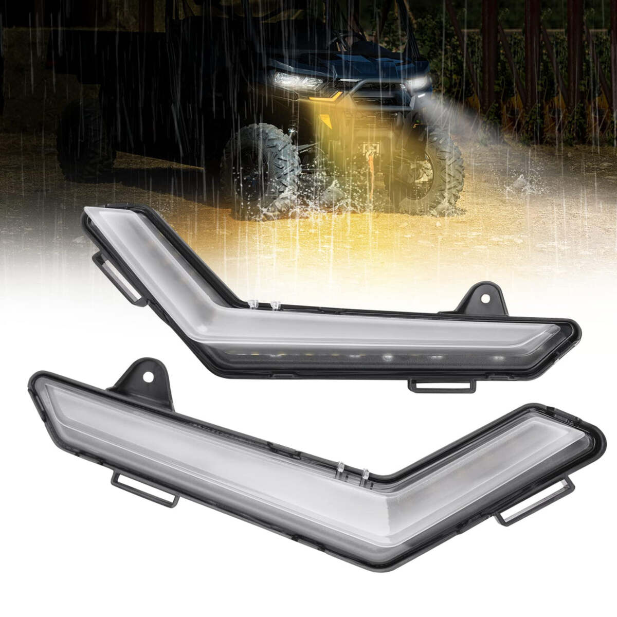 Kemimoto Can am Defender Led DRL Front Signal Lights