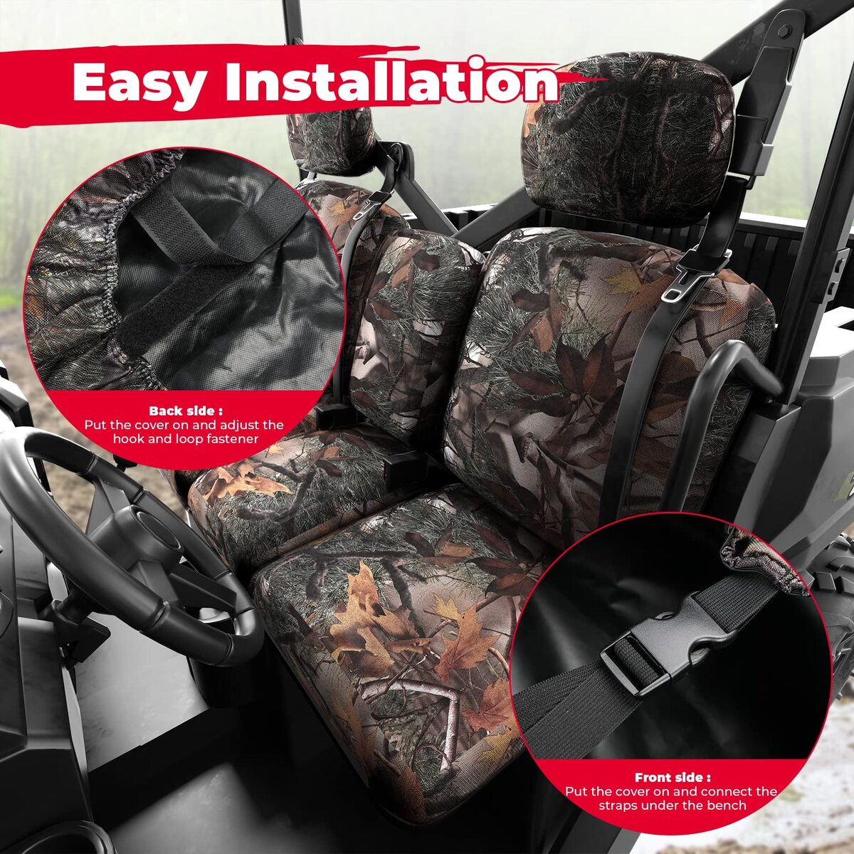 Kemimoto Can Am Defender / Max Camouflage Seat Cover