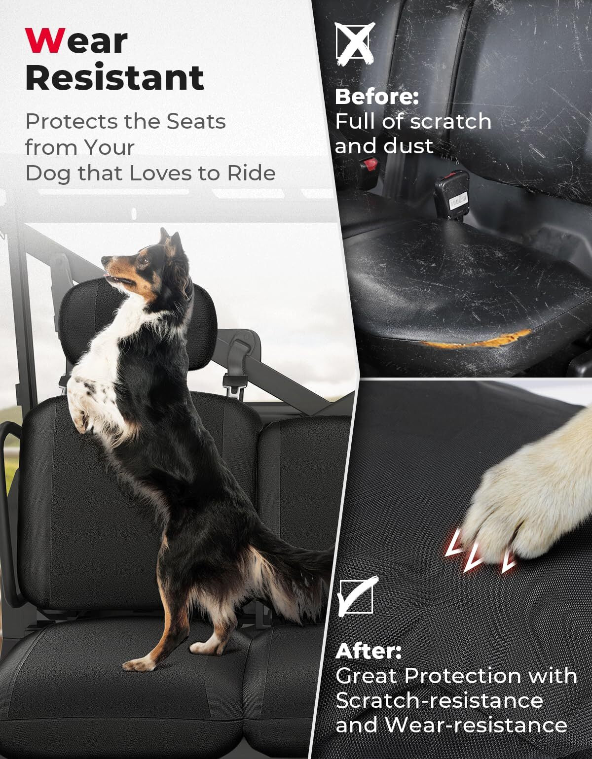 Kemimoto Can-Am Defender Max Front & Rear Waterproof Seat Cover