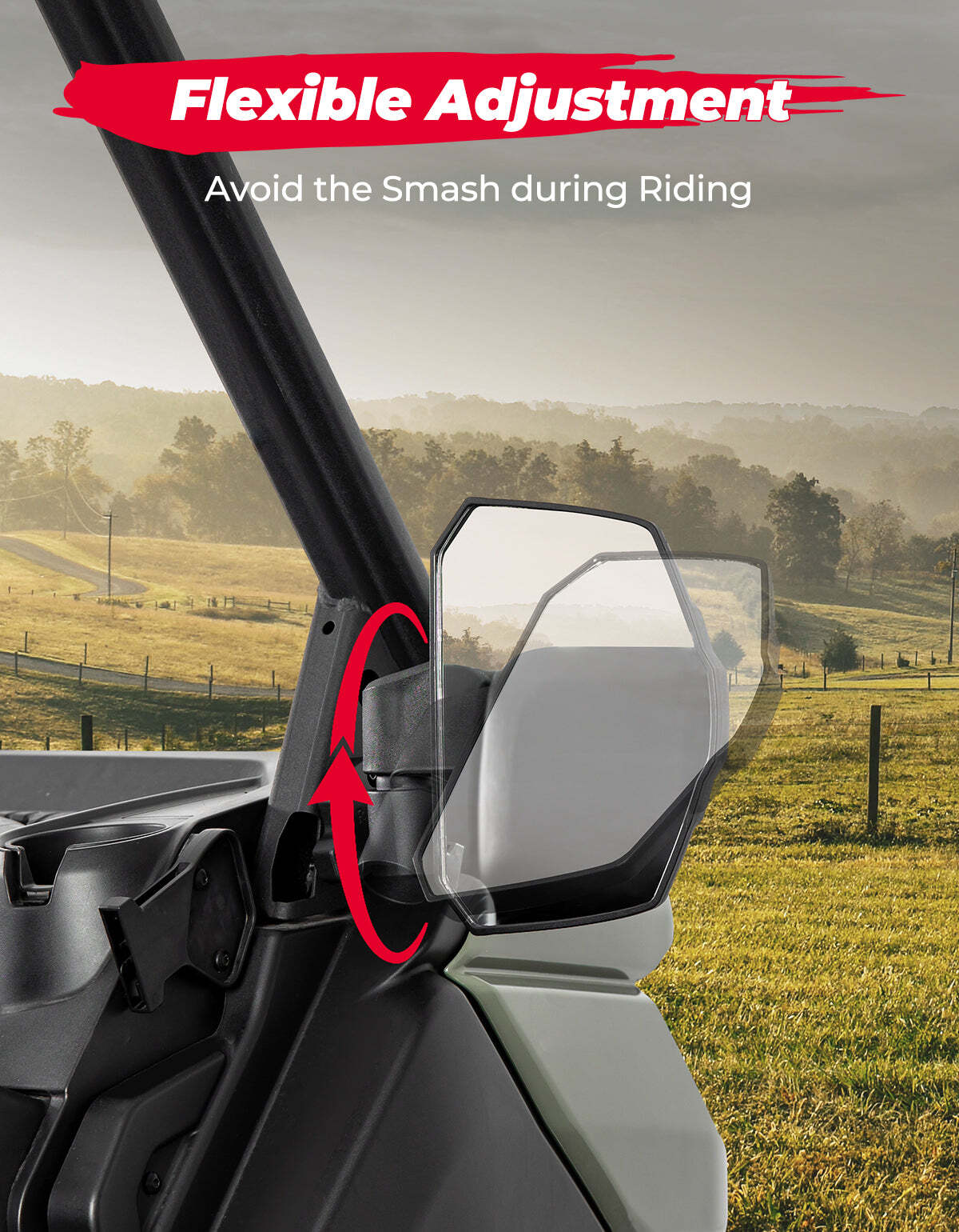 Kemimoto Can Am Defender / Max One Pair Side Mirrors