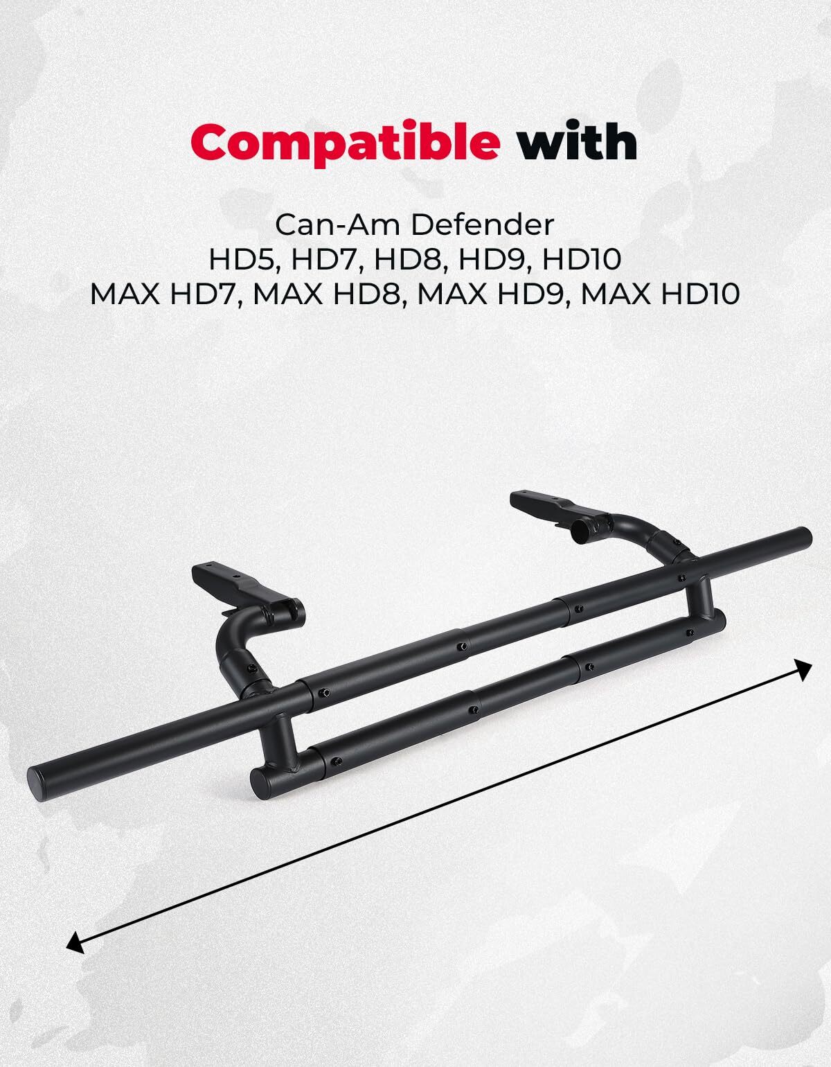 Kemimoto Can Am Defender / MAX Rear Bumper Back Tail Guard