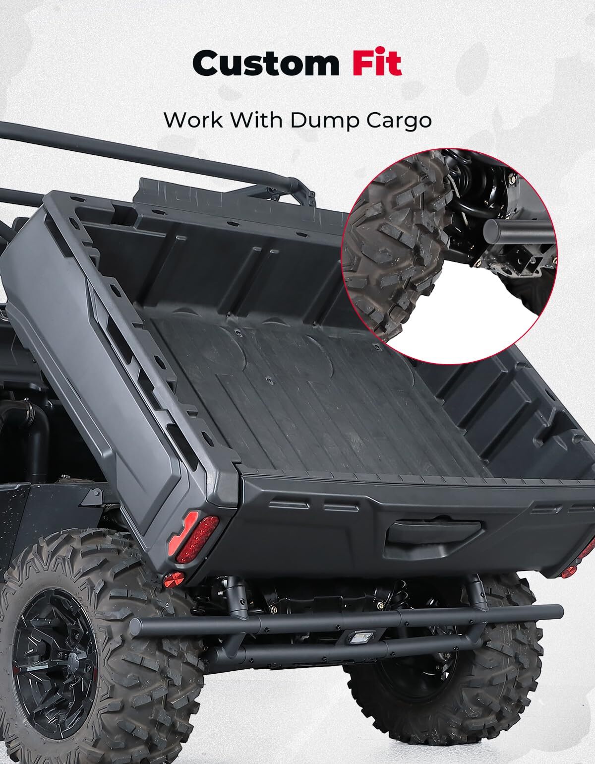 Kemimoto Can Am Defender Rear Bumper With Light