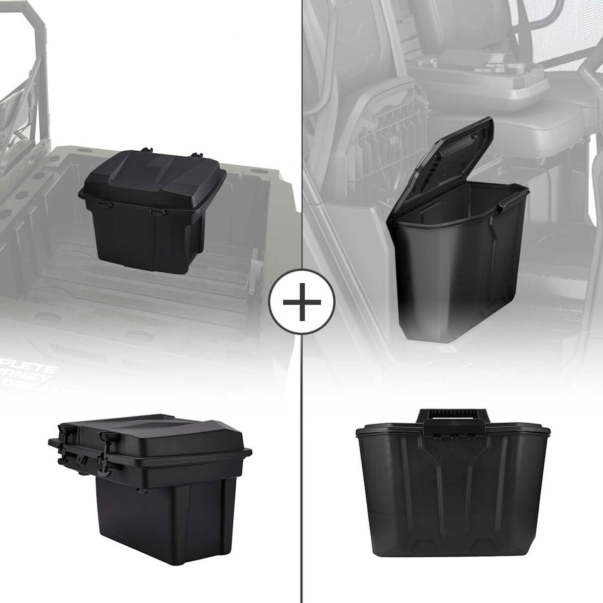 Kemimoto Can-Am Defender Removable 20L Cargo Storage Box & Storage Box