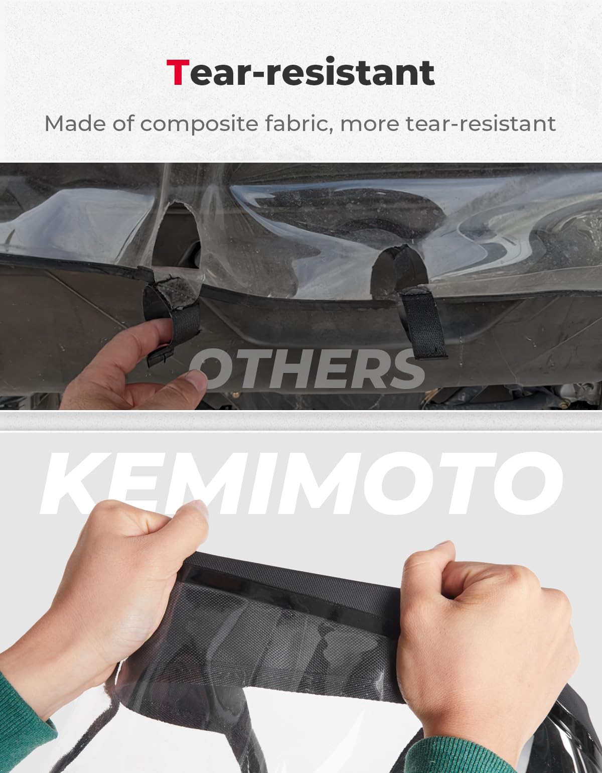 Kemimoto Can-Am Defender Soft Rear Windshield