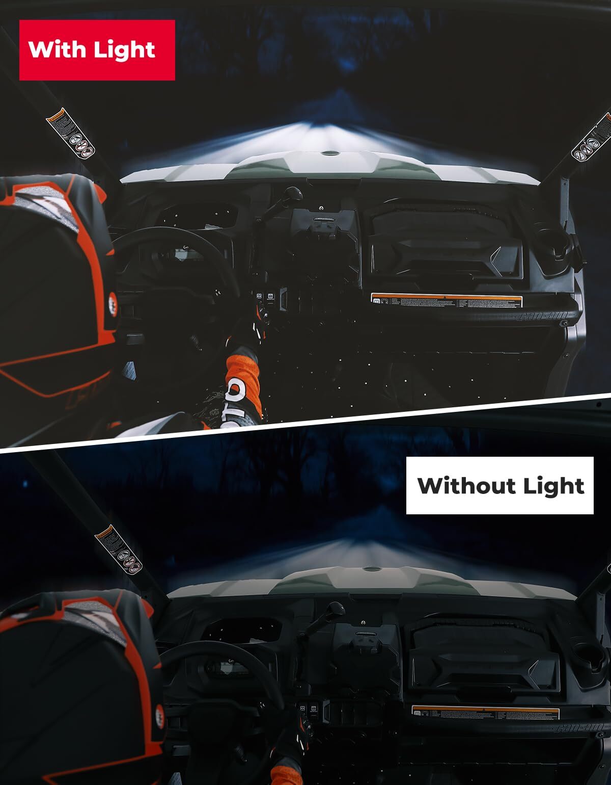 Kemimoto Can-Am Defender UTV Grille Light