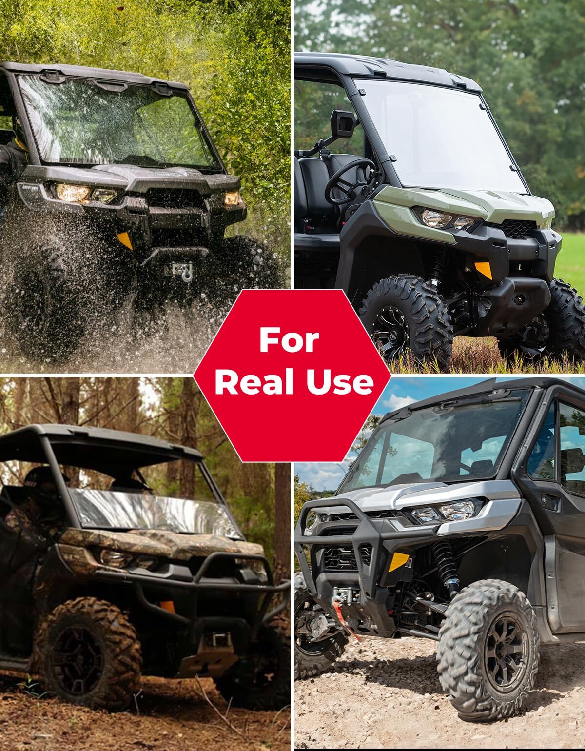 Kemimoto Can-Am Defender UTV Grille Light