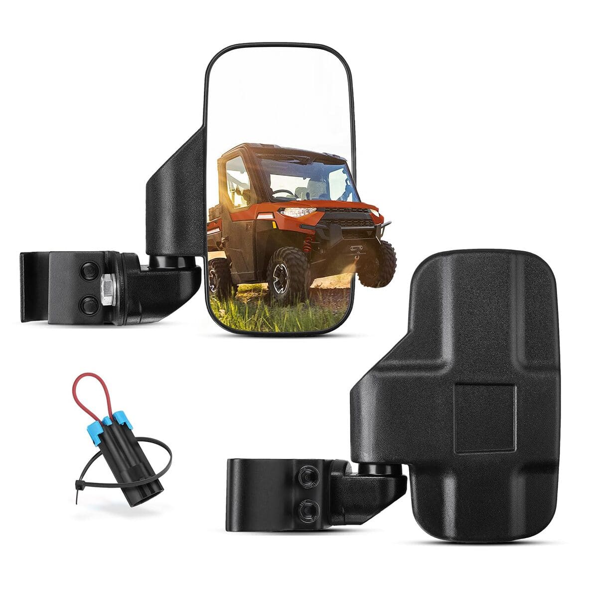 Kemimoto Adjustable Side Mirrors with Bypass