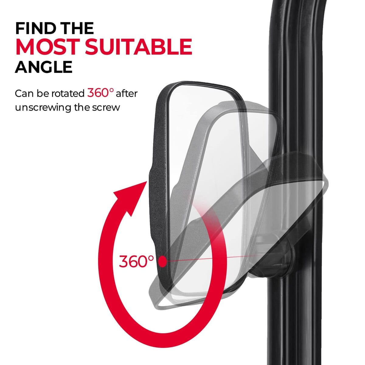 Kemimoto Adjustable Side Mirrors with Bypass