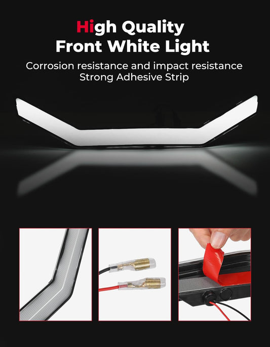 Kemimoto Can-Am Maverick Trail/Sport Front Grille Light LED Accent Light