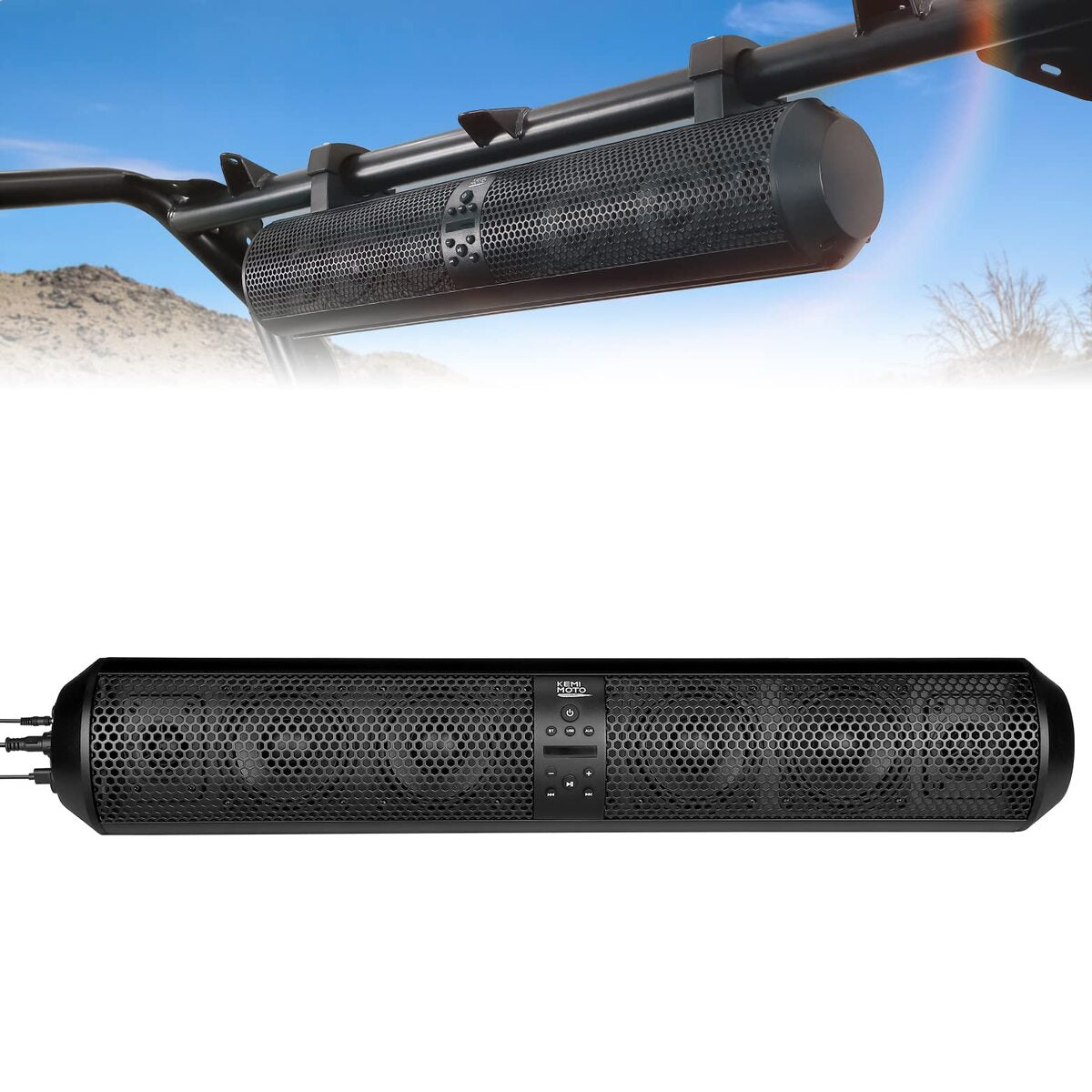 Kemimoto 6 Speaker UTV Bluetooth Sound Bar