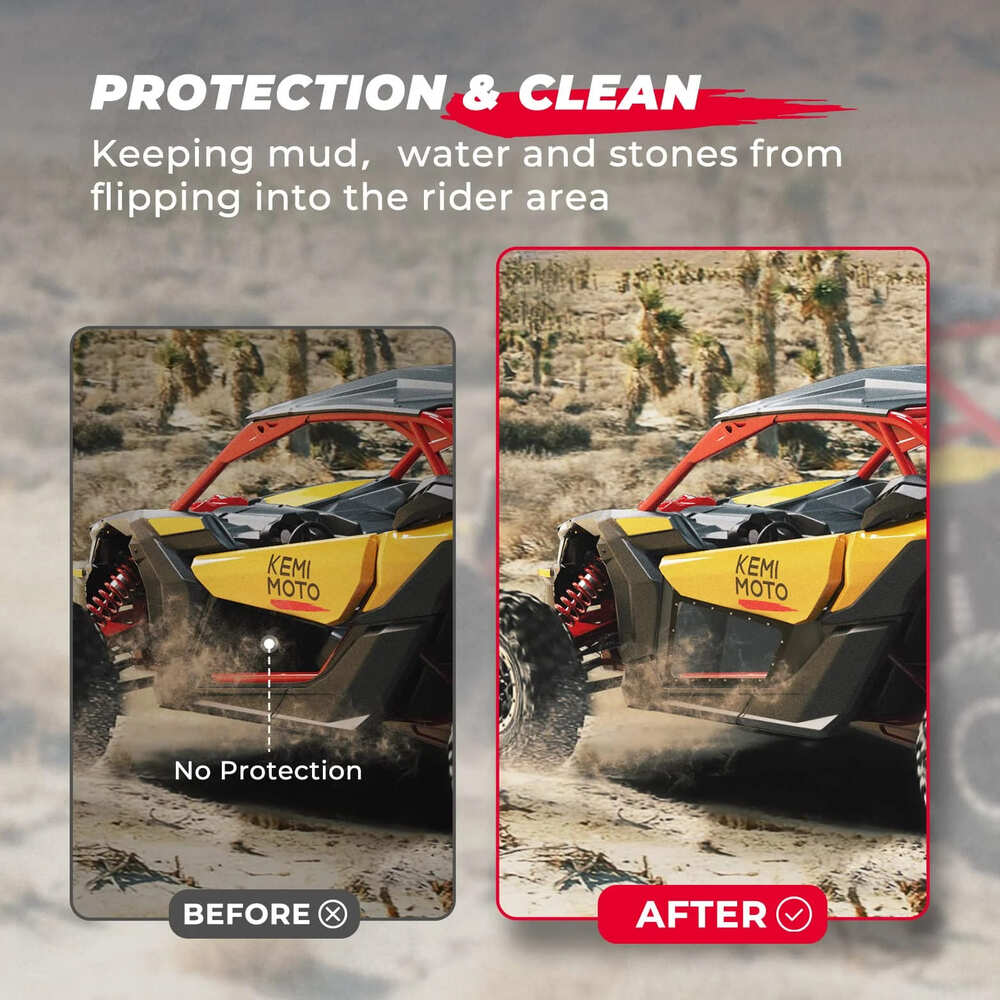 Kemimoto Can-Am Maverick X3 Clear Lower Door Inserts