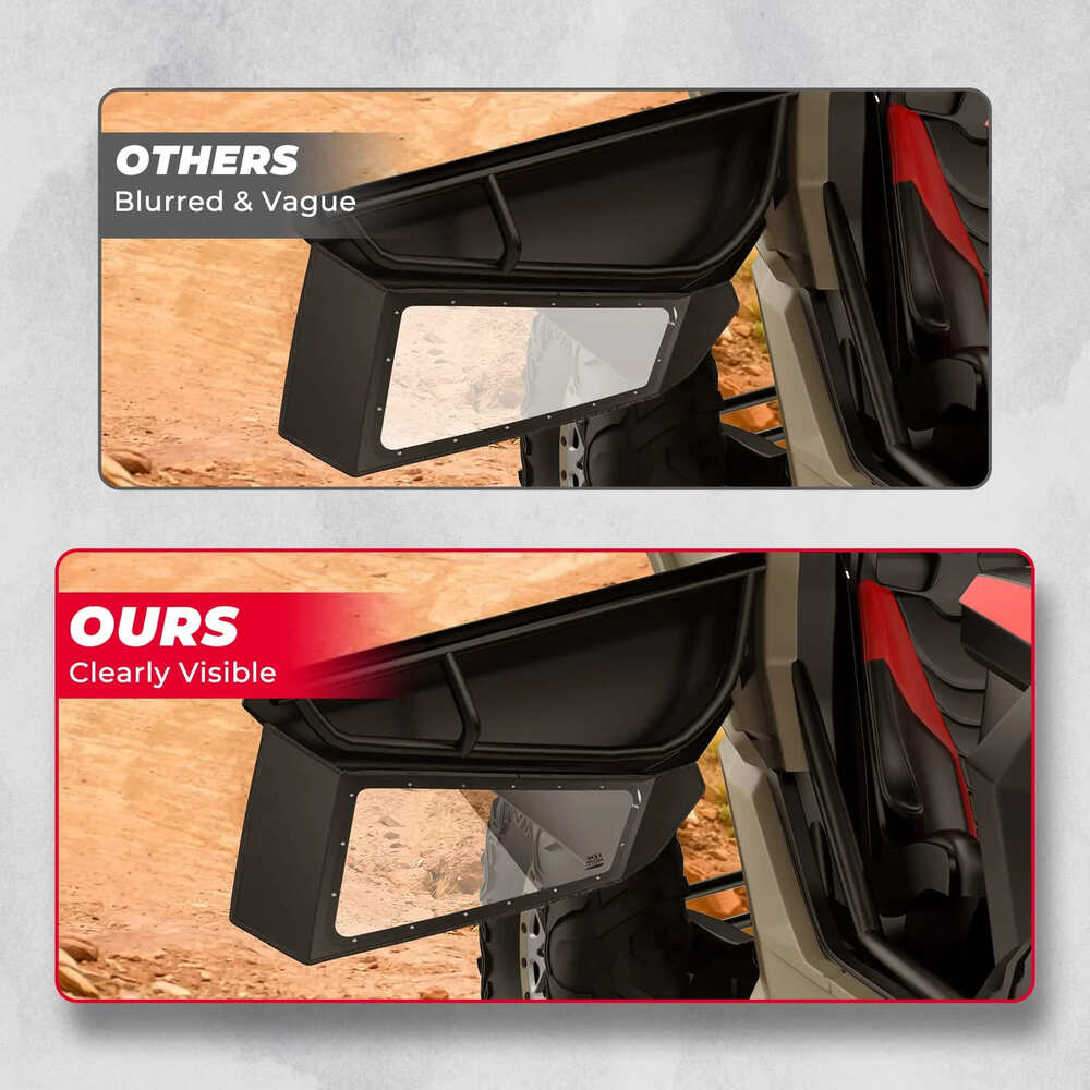 Kemimoto Can-Am Maverick X3 Clear Lower Door Inserts