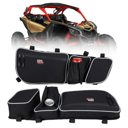 Kemimoto Can Am Maverick X3 Door Storage Bags with Removable Knee Pad
