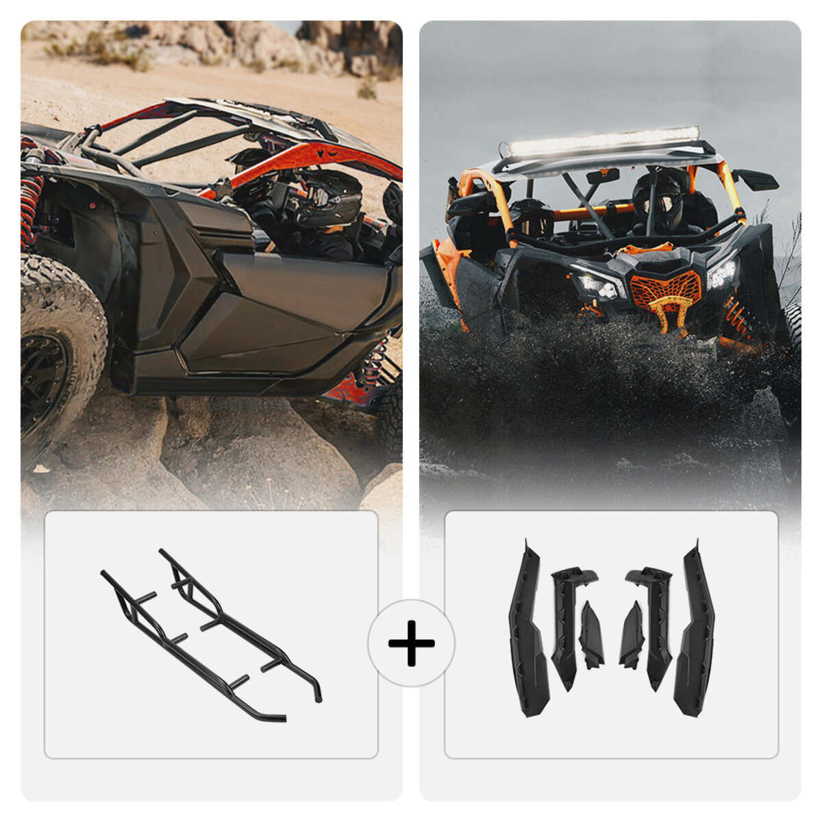 Kemimoto Can-Am Maverick X3 Fender Flares & Nerf Bars