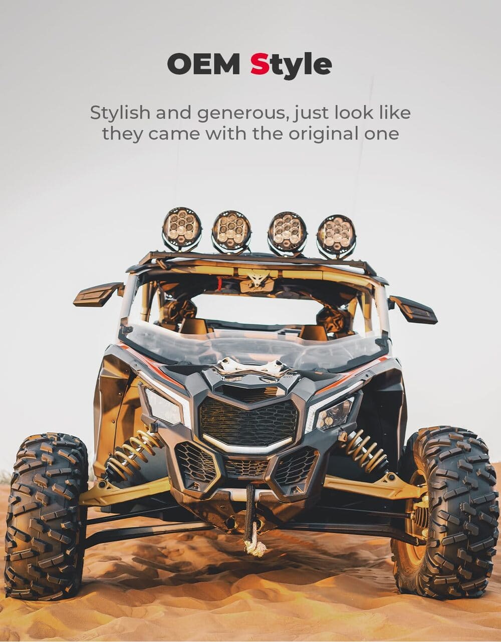 Kemimoto Can-Am Maverick X3 Front Bumper Mesh Grill