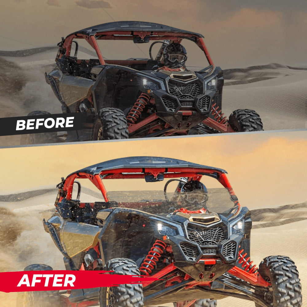 Kemimoto Can-Am Maverick X3 Front Half Windshield