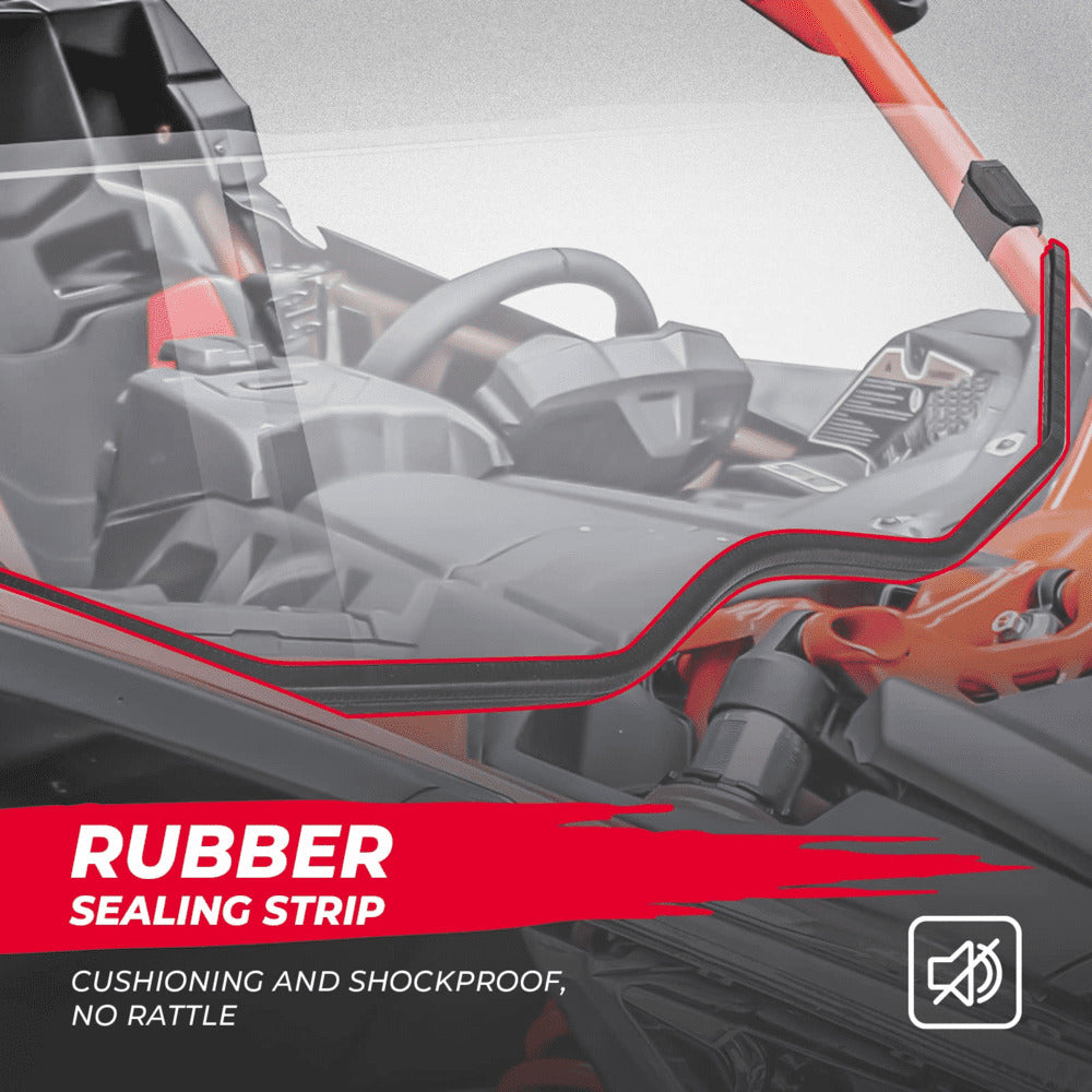 Kemimoto Can-Am Maverick X3 Front Half Windshield