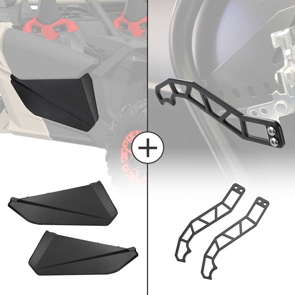 Kemimoto Can-Am Maverick X3 Front Lower Door Inserts & Door Handle