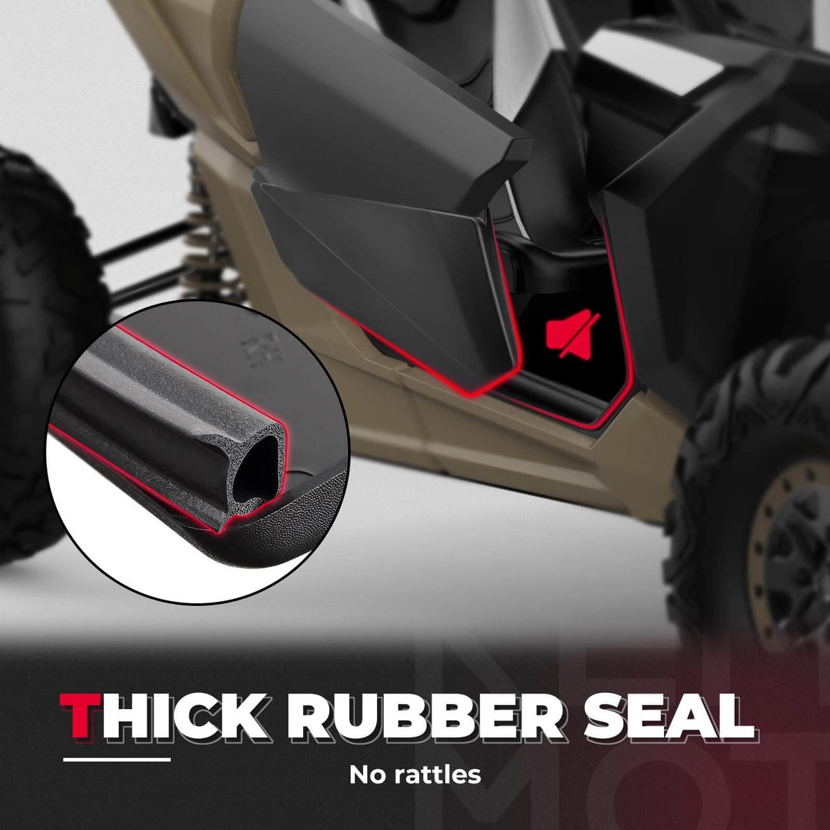 Kemimoto Can-Am Maverick X3 Front Lower Door Inserts & Heavy Duty Belts