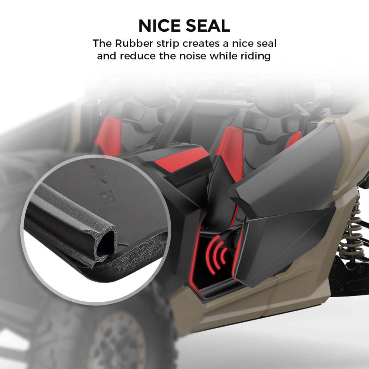 Kemimoto Can-Am Maverick X3 Front Lower Door Inserts & Plastic Roof