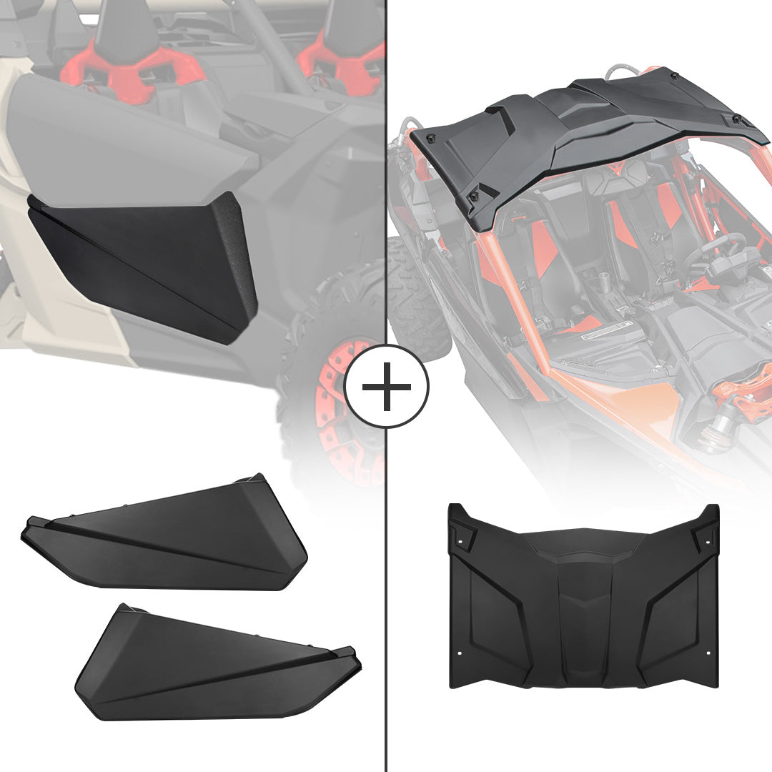 Kemimoto Can-Am Maverick X3 Front Lower Door Inserts & Roof