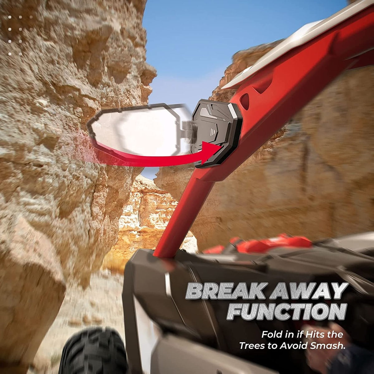 Kemimoto Can-Am Maverick X3/Max Aluminum Side Mirrors