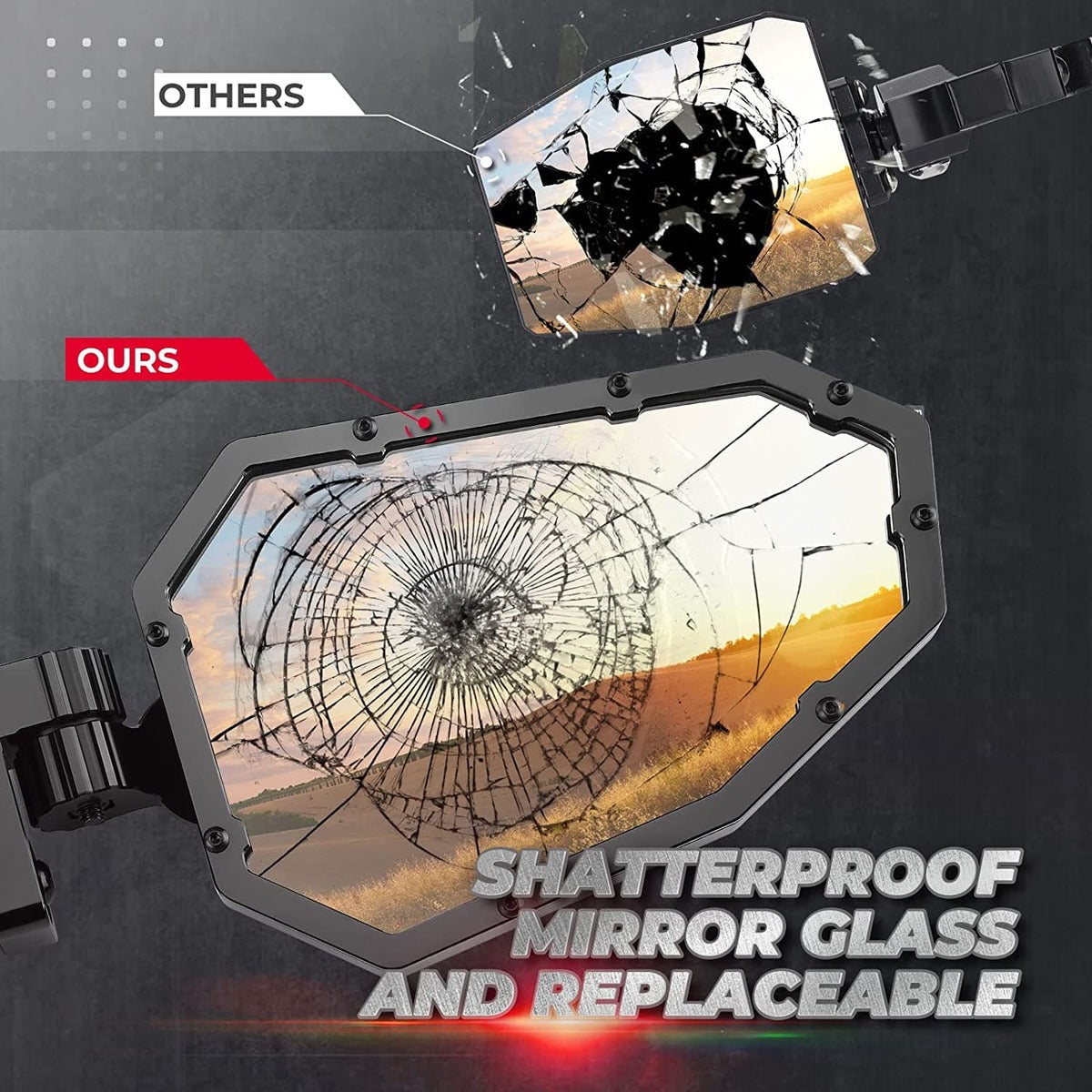 Kemimoto Can-Am Maverick X3/Max Aluminum Side Mirrors