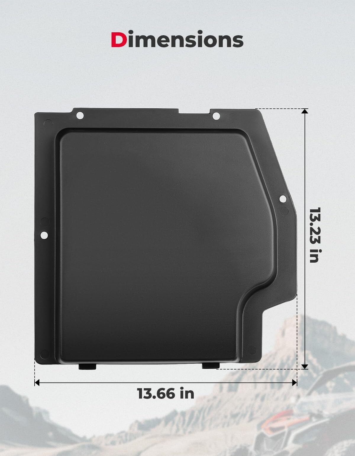 Kemimoto Can-Am Maverick X3 / MAX Battery Cover Plate