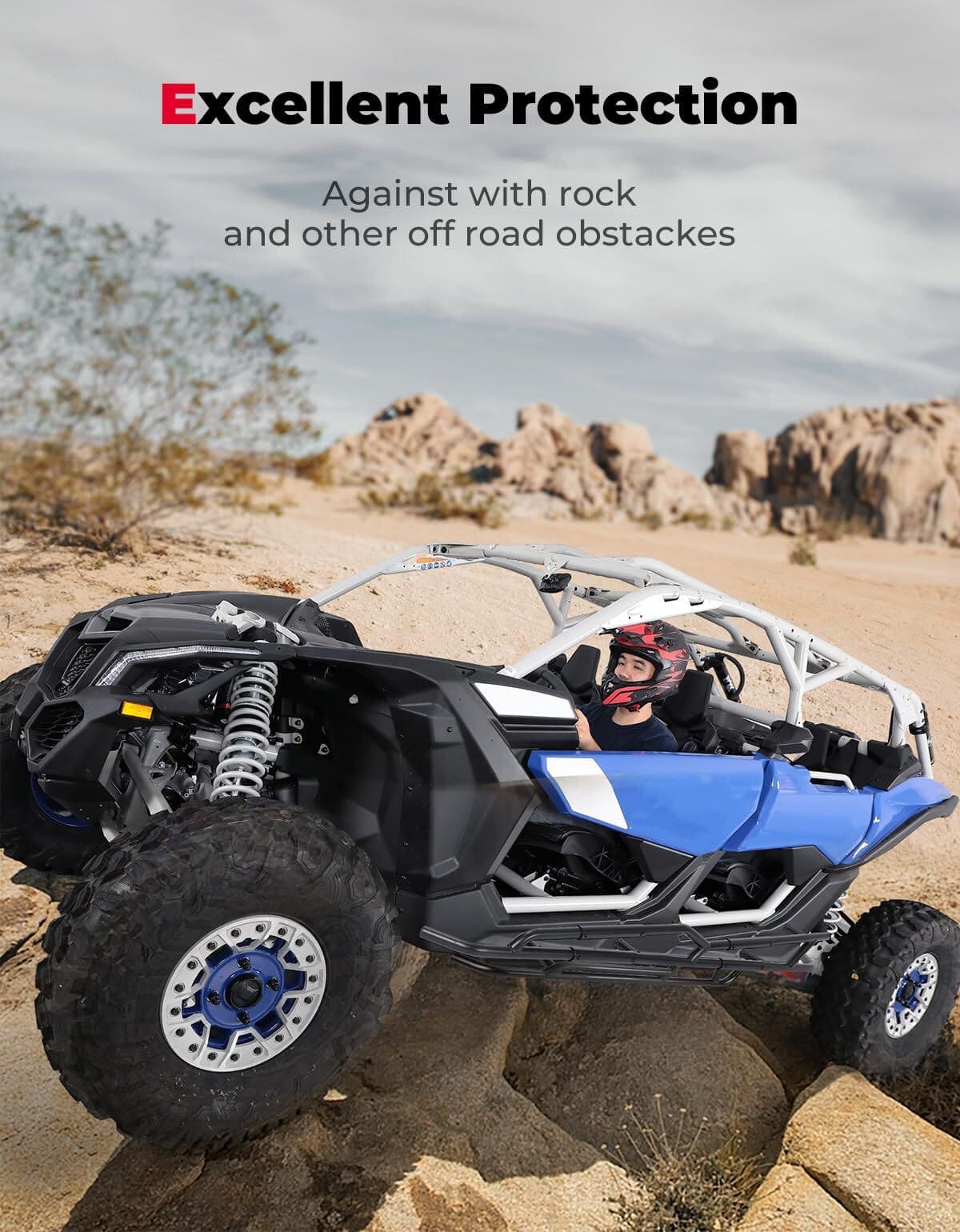 Kemimoto Can-Am Maverick X3 Max I Pair Nerf Bars/Rock Sliders